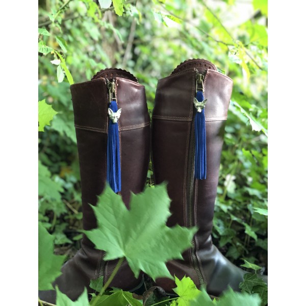 Tassel Envy Tassels - Bright Blue Suede