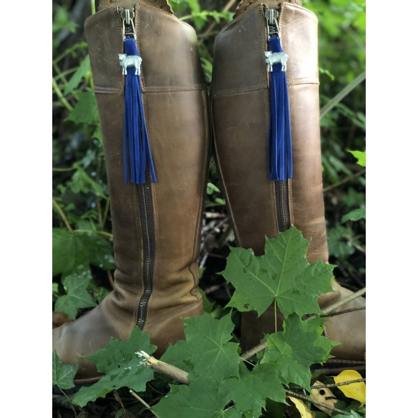 Tassel Envy Tassels - Bright Blue Suede