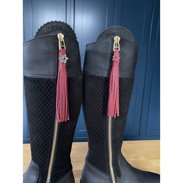 Tassel Envy Tassels - Cherry Leather Tassel Envy Tassels - Cherry Leather