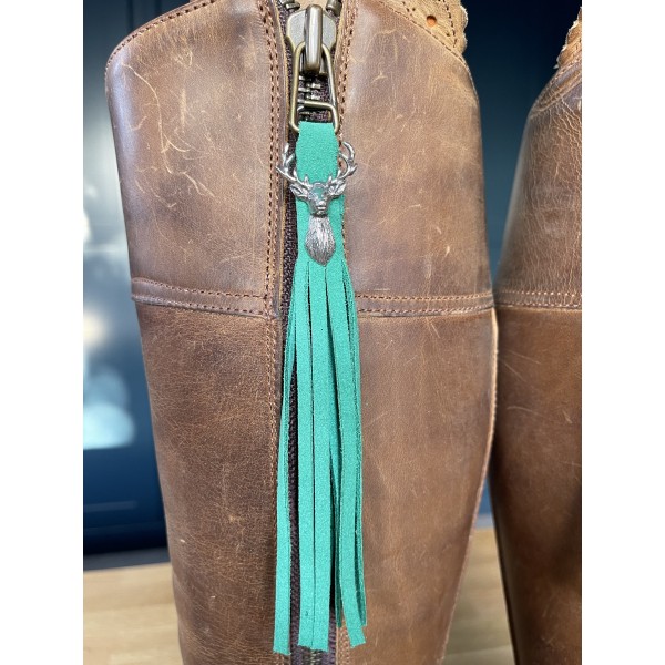 Tassel Envy Tassels - Emerald Green Suede