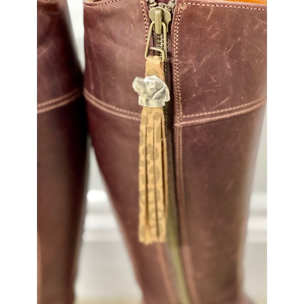 Tassel Envy Tassels - Gold Leopard Leather