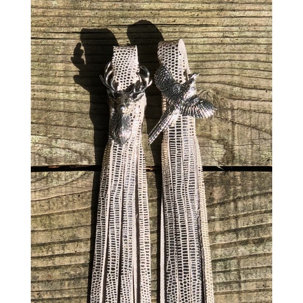 Tassel Envy Tassels - Gold Mock Croc Leather