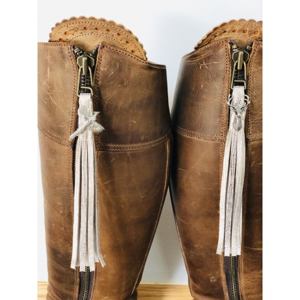 Tassel Envy Tassels - Gold Mock Croc Leather