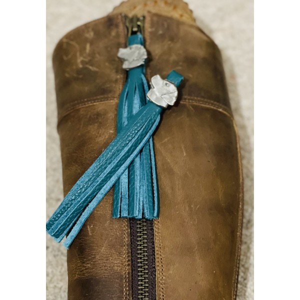 Tassel Envy Tassels - Forest Green Leather