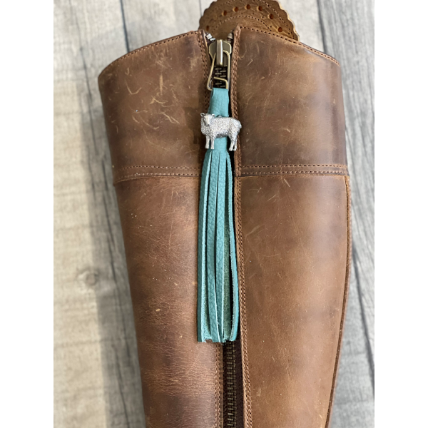 Tassel Envy Tassels - Forest Green Leather