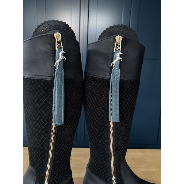 Tassel Envy Tassels - Peacock Blue Leather