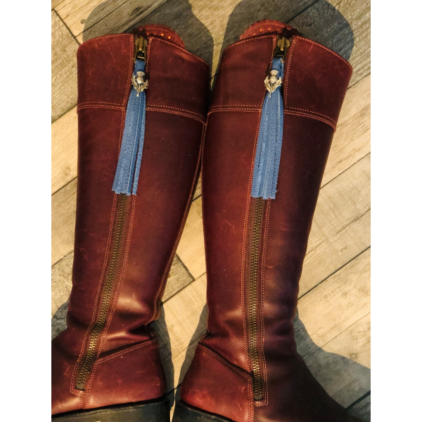 Tassel Envy Tassels - Seaside Blue Leather