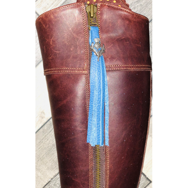 Tassel Envy Tassels - Seaside Blue Leather