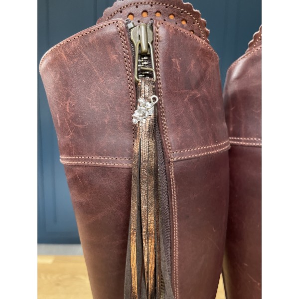Tassel Envy Tassels - Shimmering Brown Leather