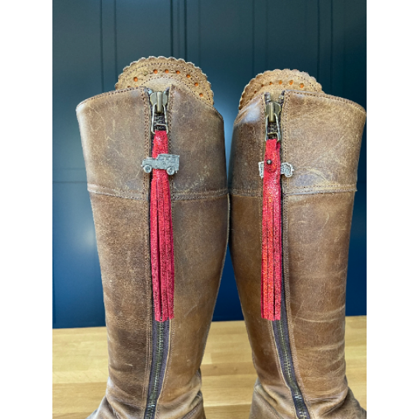 Tassel Envy Tassels - Sparkly Red Leather