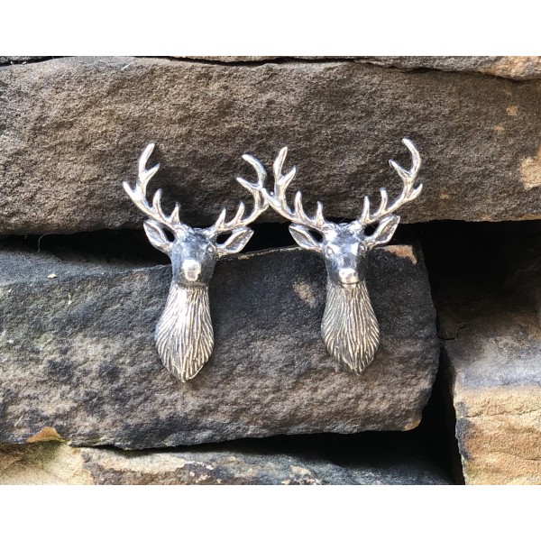 Stag's Head Tassel Envy Studs