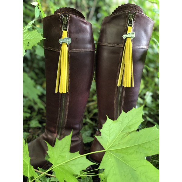 Tassel Envy Tassels - Yellow Leather