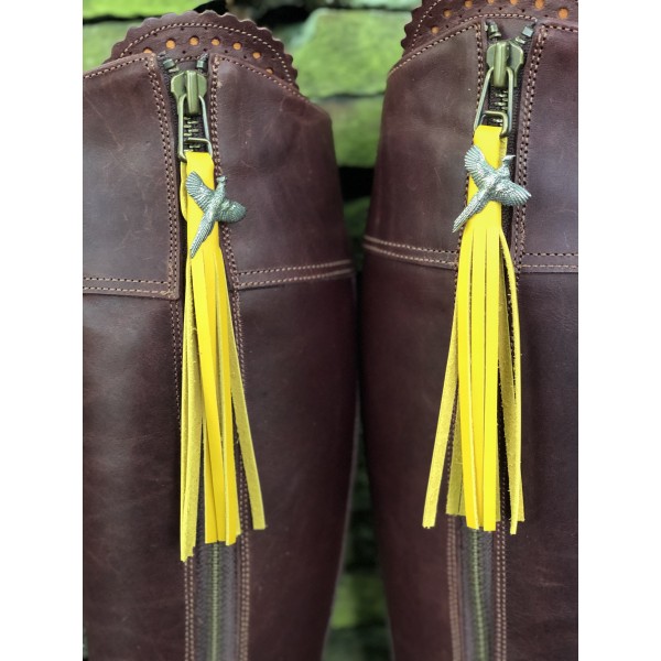 Tassel Envy Tassels - Yellow Leather