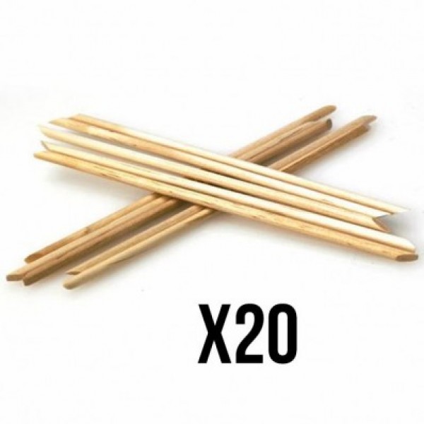Orange Wood Sticks Pack of 20